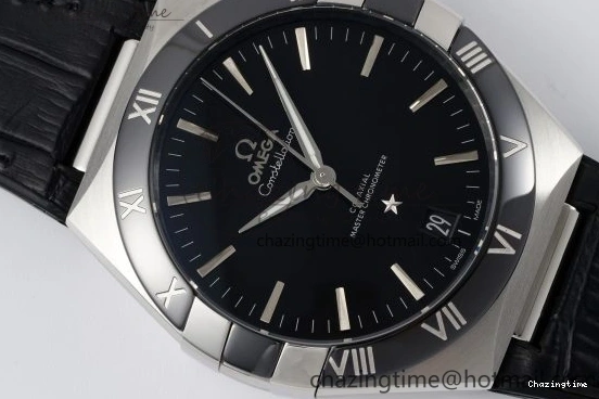 0426 Constellation Black Ceramic SS SBF 1:1 Best Edition Black Dial on Black Gummy Strap A8900 Super Clone TimelessDesign 7798